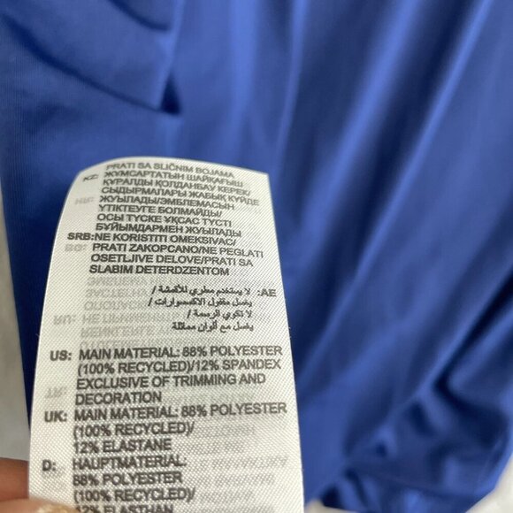 NEW Adidas Men's Size M Blue Regular Fit Active T-Shirt - Picture 5 of 7